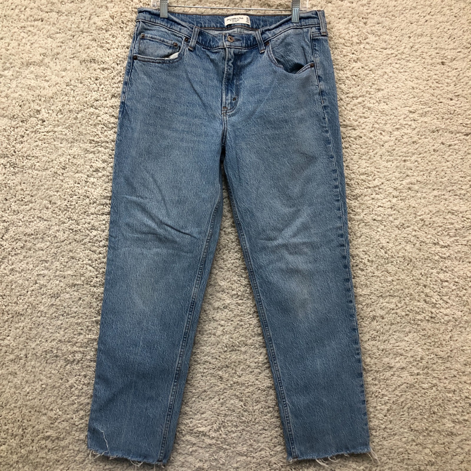 Abercrombie Fitch Jeans 32/14 Womens Blue Denim The 90s Straight Mid Rise Casual