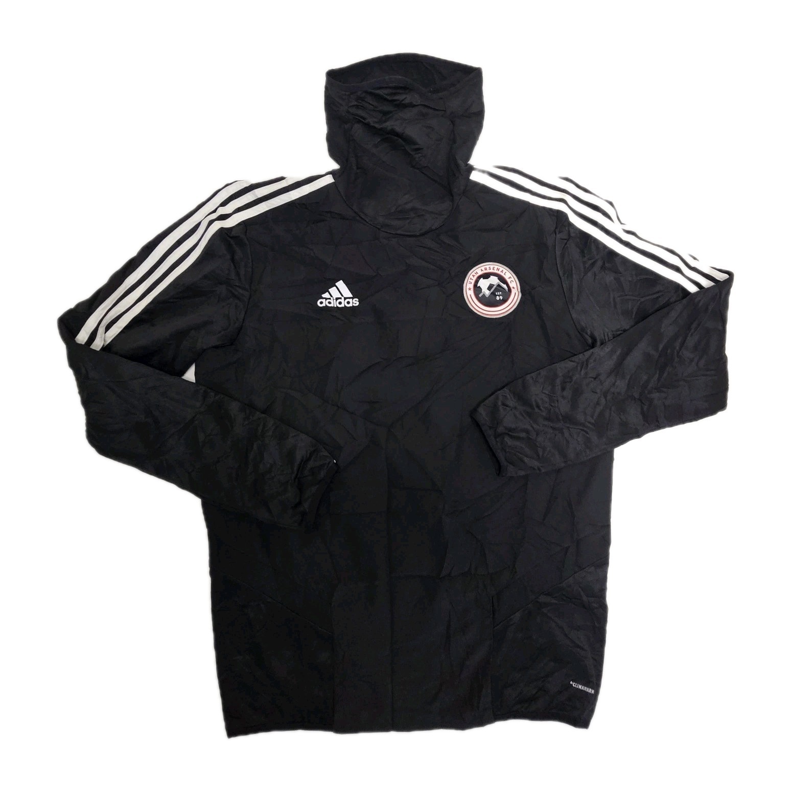 Adidas Tiro 24 Rain Jacket Black Mens FC Arsenal Ninja Hood Thumb Hole Size Med