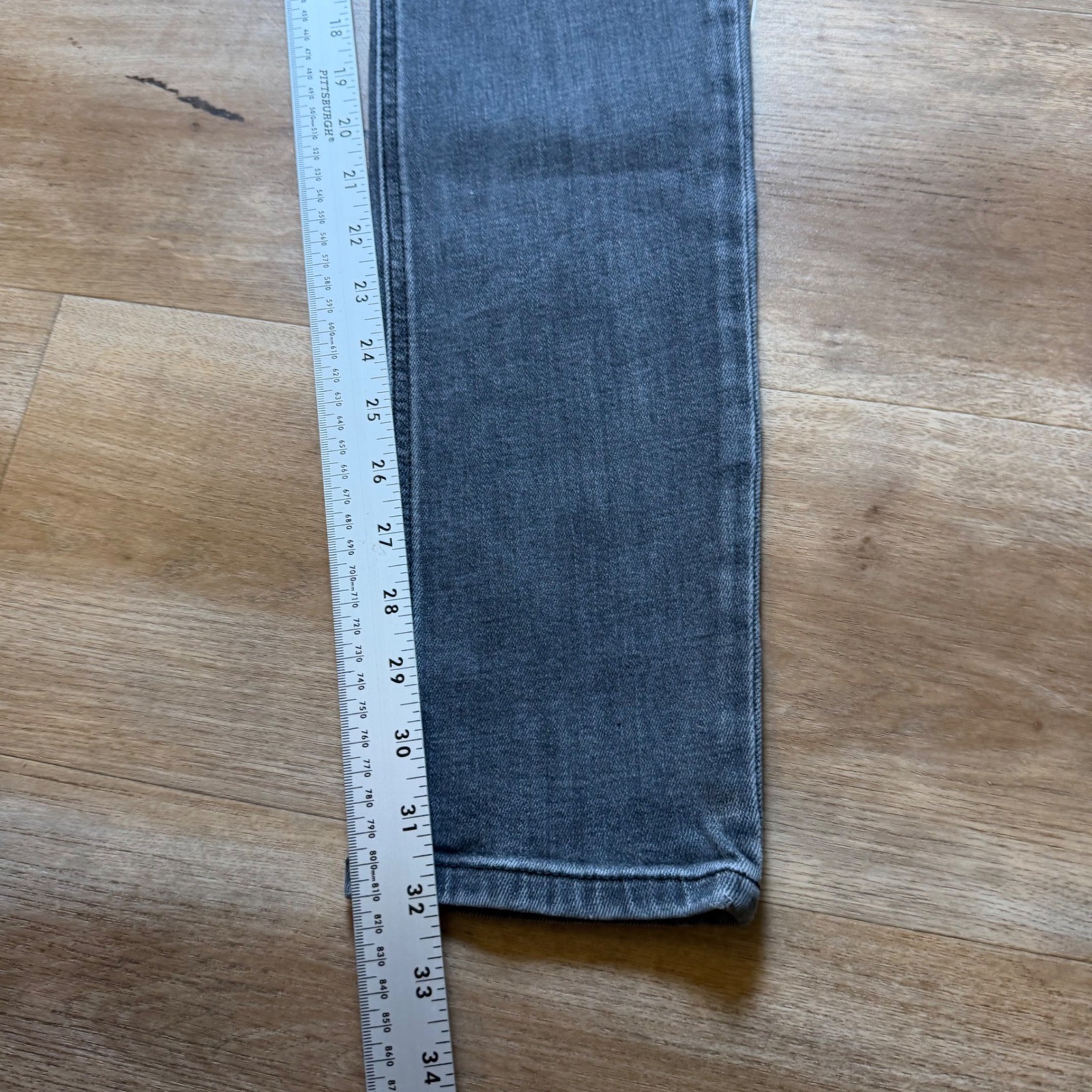 Diesel 1979 Sleenker Jeans Men 28×32 Grey Skinny Fit Stretch Denim Pants 09D42