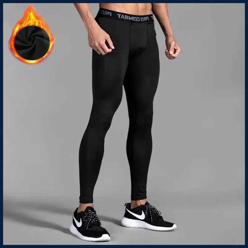 New Men’s Pro Basketball Football Running Sports Fitness Training Leggings High
