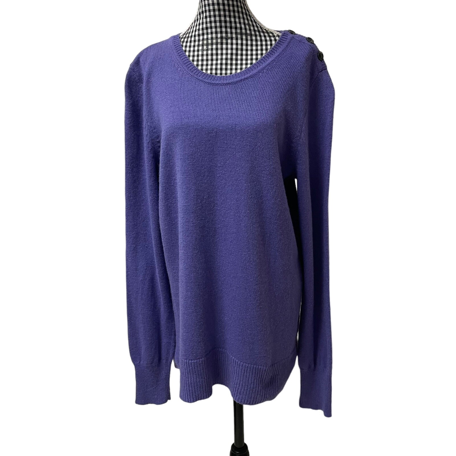 Gap Luxe Women’s Lilac Purple Long Sleeve Angora Rabbit Hair Sweater Medium EUC