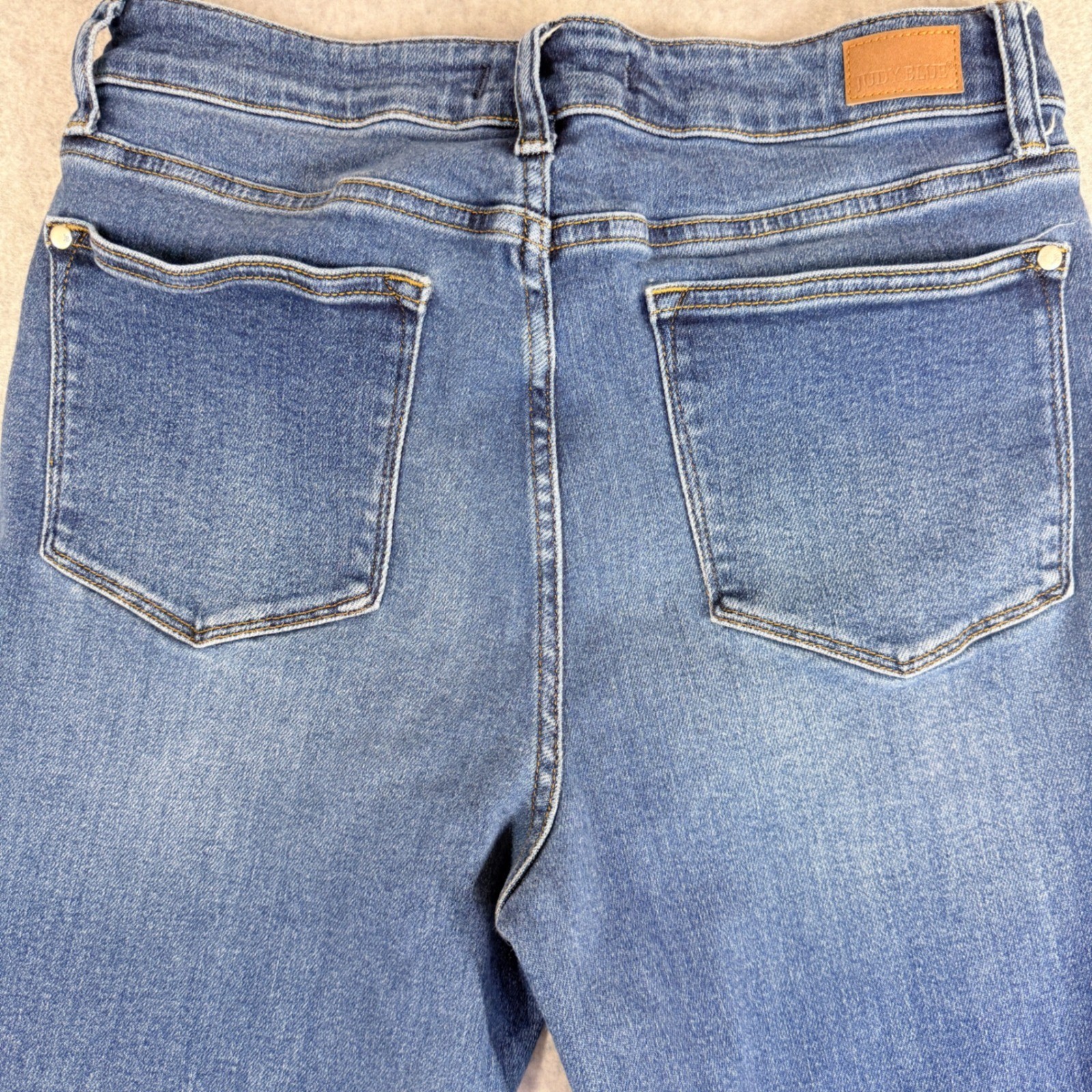 Judy Blue Slim Fit Jeans Womens 13/31 Blue Excellent Raw Hem JB88704 High Rise