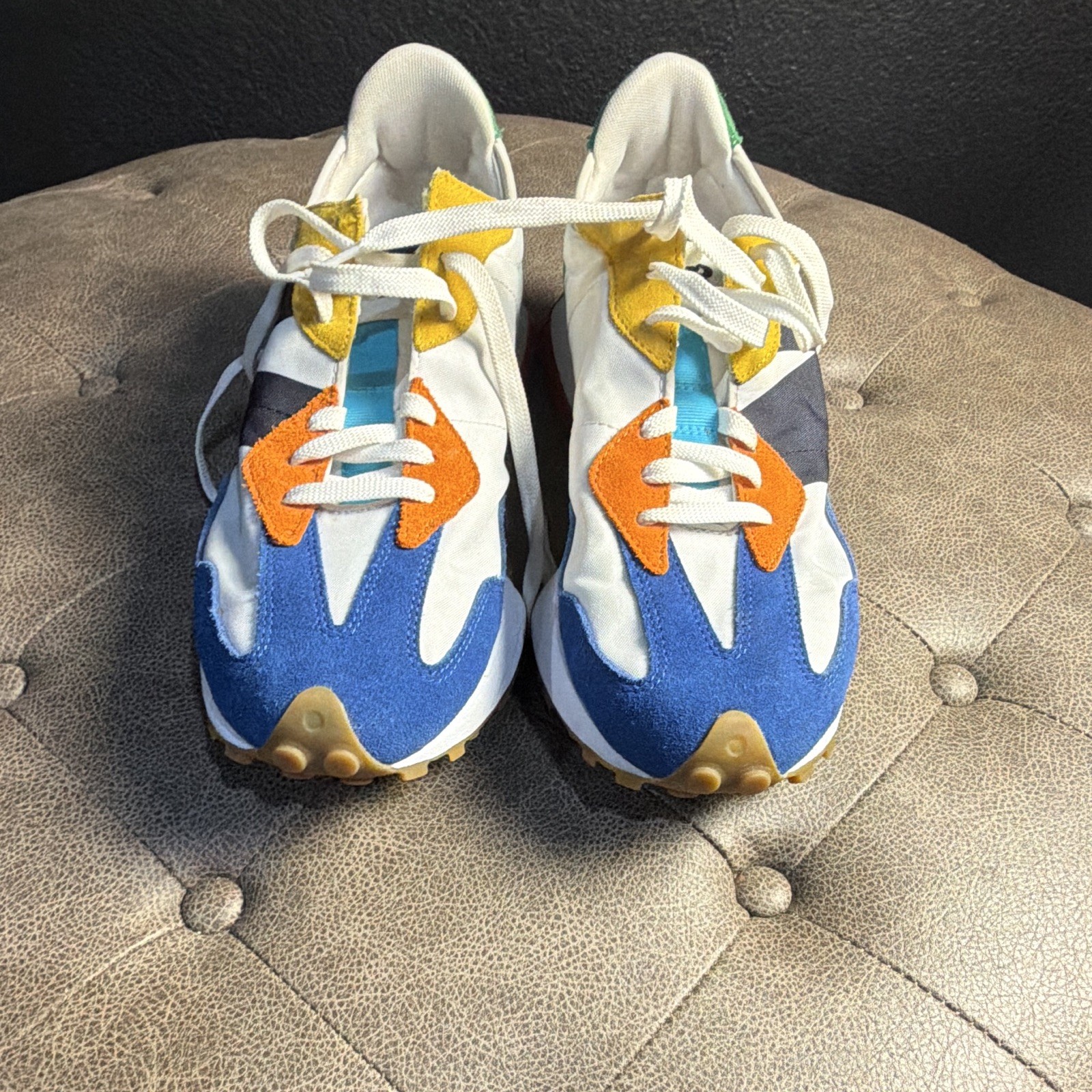 New Balance-327 Lifestyle Blue/Orange/White/Green/Black