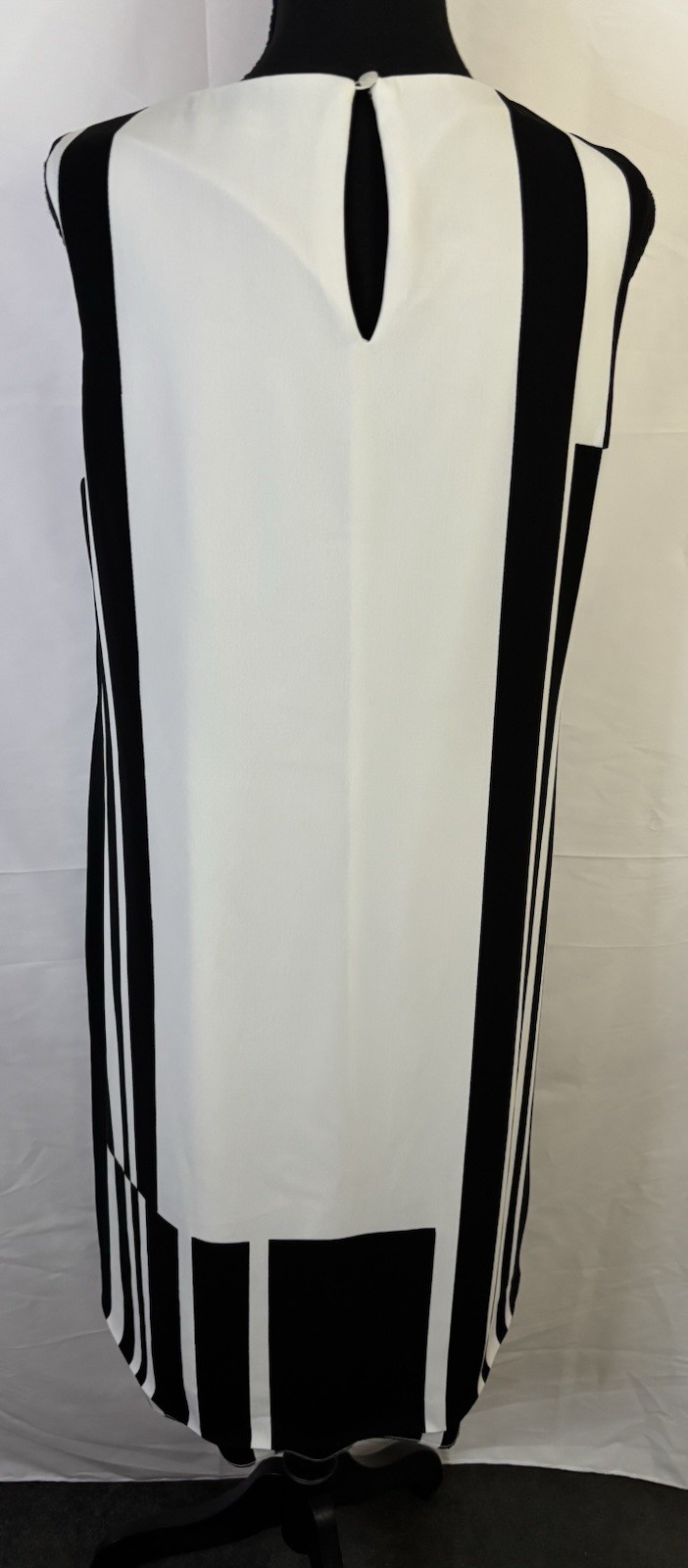 Debenhams Collection Black White Abstract Floral Shift Dress Size 14 Elegant