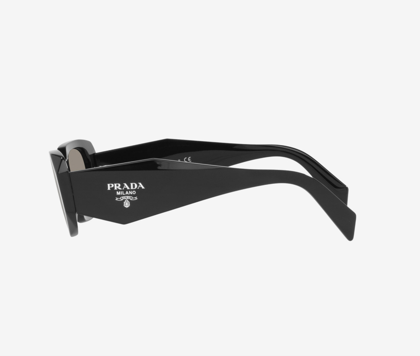 Prada SPR17WS 1AB2B0 49 Black Mirrored Sunglasses PR17WS 17WS 17W
