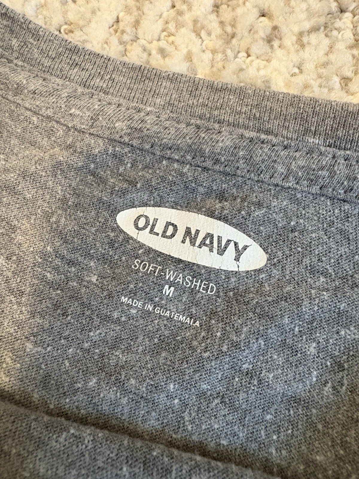 Old Navy Soft-Washed Gray USA America 4th of July Patriotic Size M Cropped