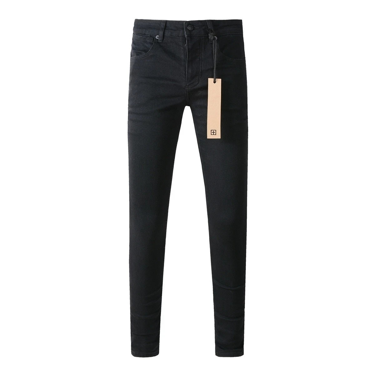 New KSUBI Men’s Fashion Splash-ink Slim Fit jeans Black Simple Leisure Pants