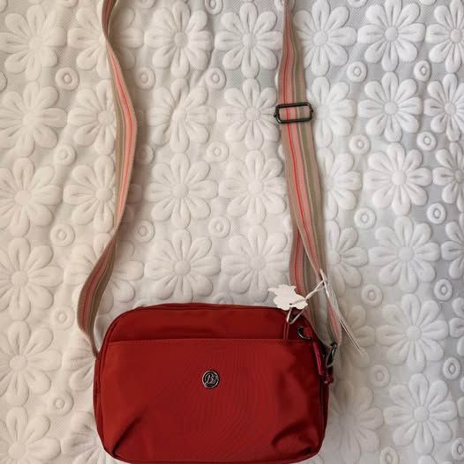 Minimalist Nylon Crossbody Bag Multi-Compartment Water-Resistant New