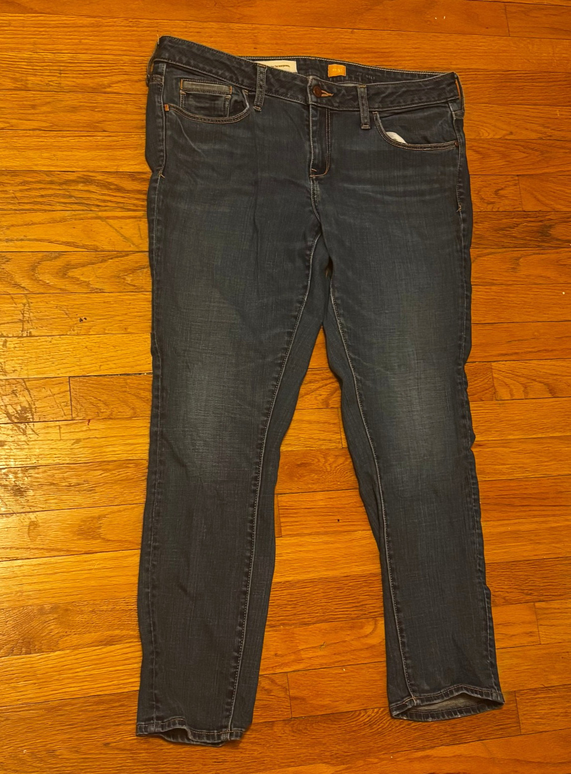 Pilcro And The Letterpress Jeans Size 31 Fit Stet Blue Denim Pants Skinny Jeans