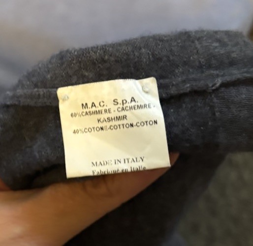 Malo Cashmere Cotton Purple Ombre Sweater