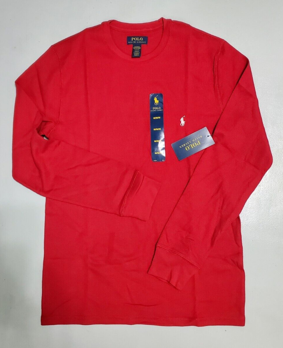 POLO RALPH LAUREN DRAWSTRING WAIST MENS POLO BEAR GREEN & RED PAJAM SET: (M)