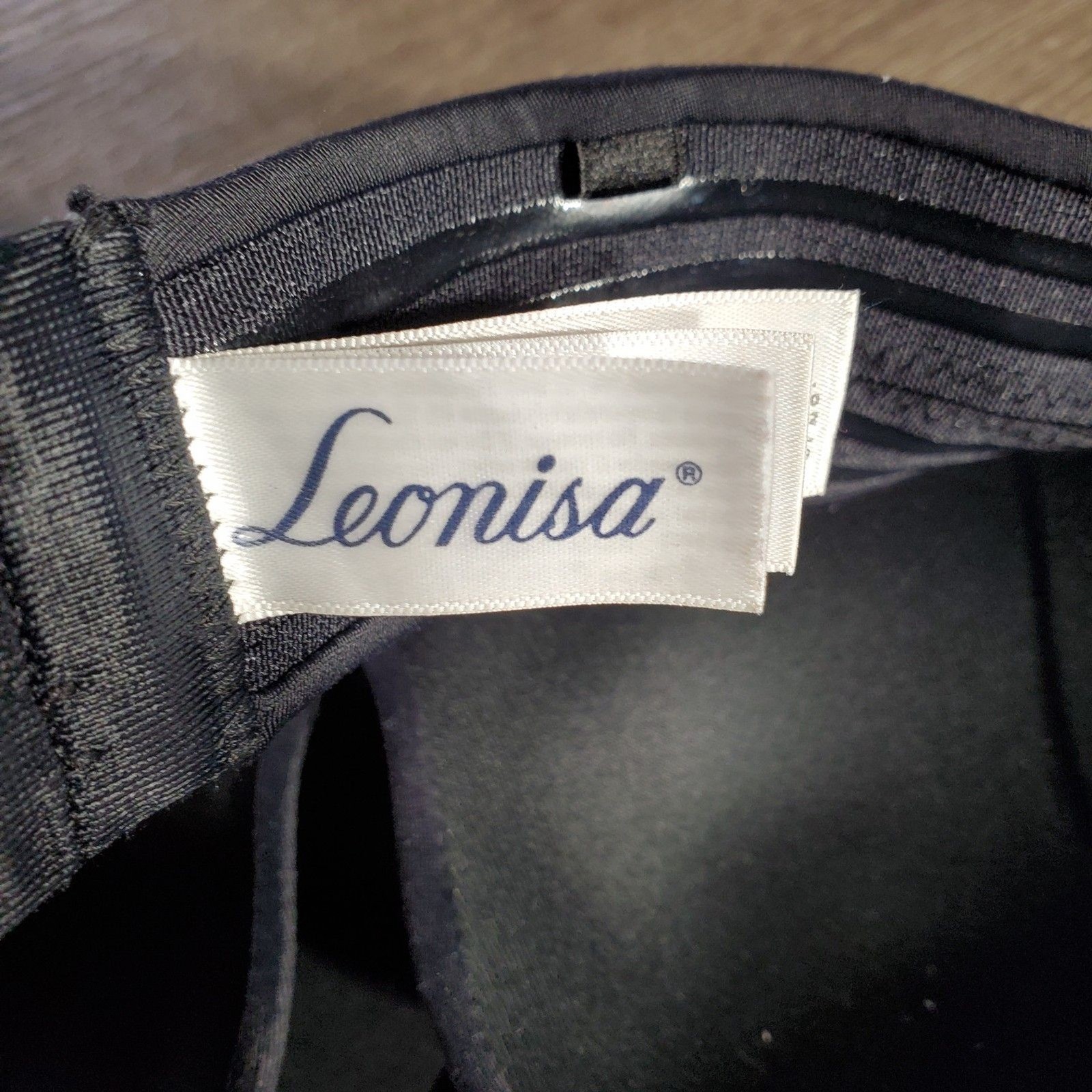LEONISA STRAPLESS PUSH-BRA BLACK SIZE 34B