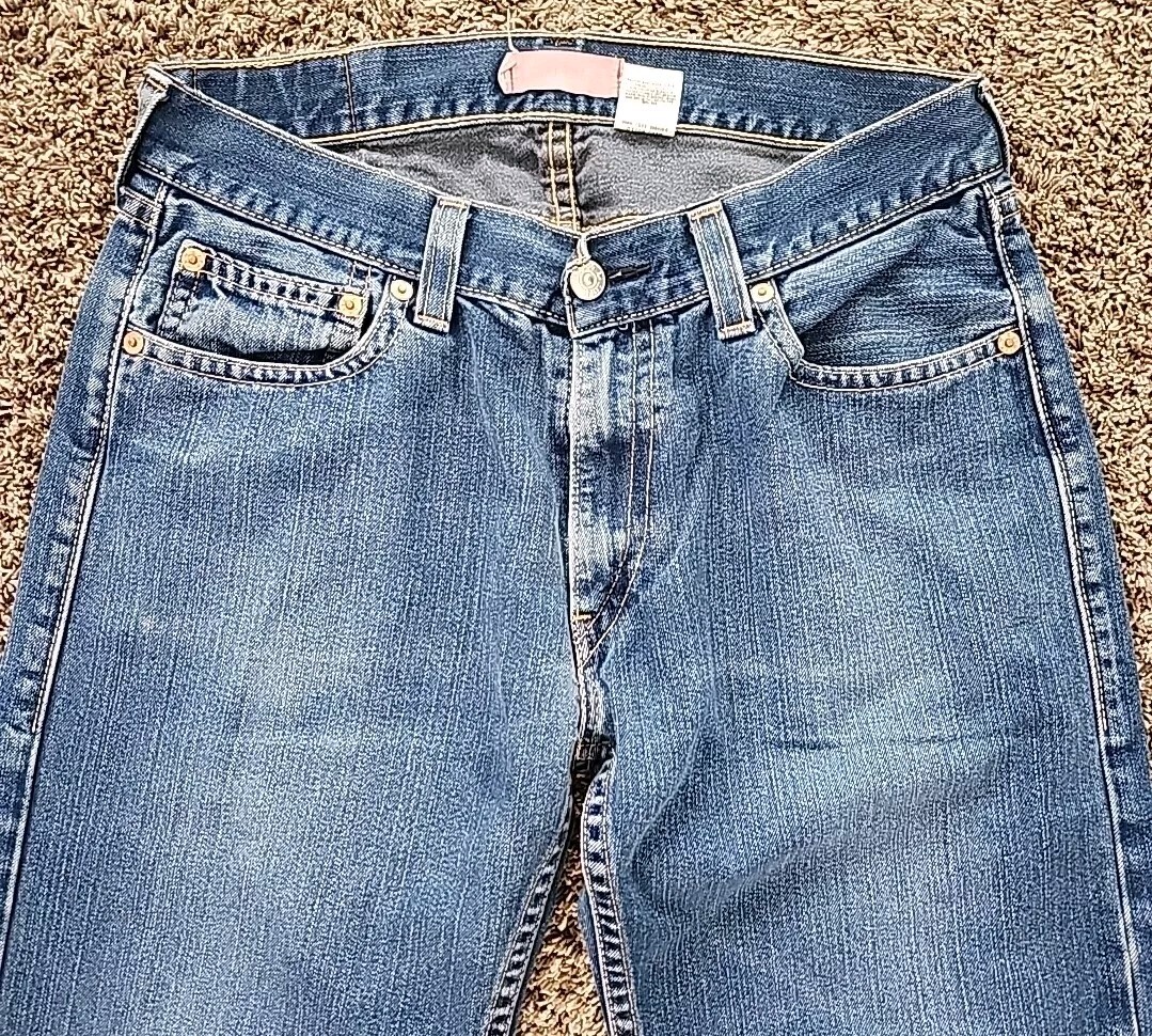 VTG Levis Type 1 Real Loose Jeans Men 36×30 Blue Denim Wide Leg Straight Leg