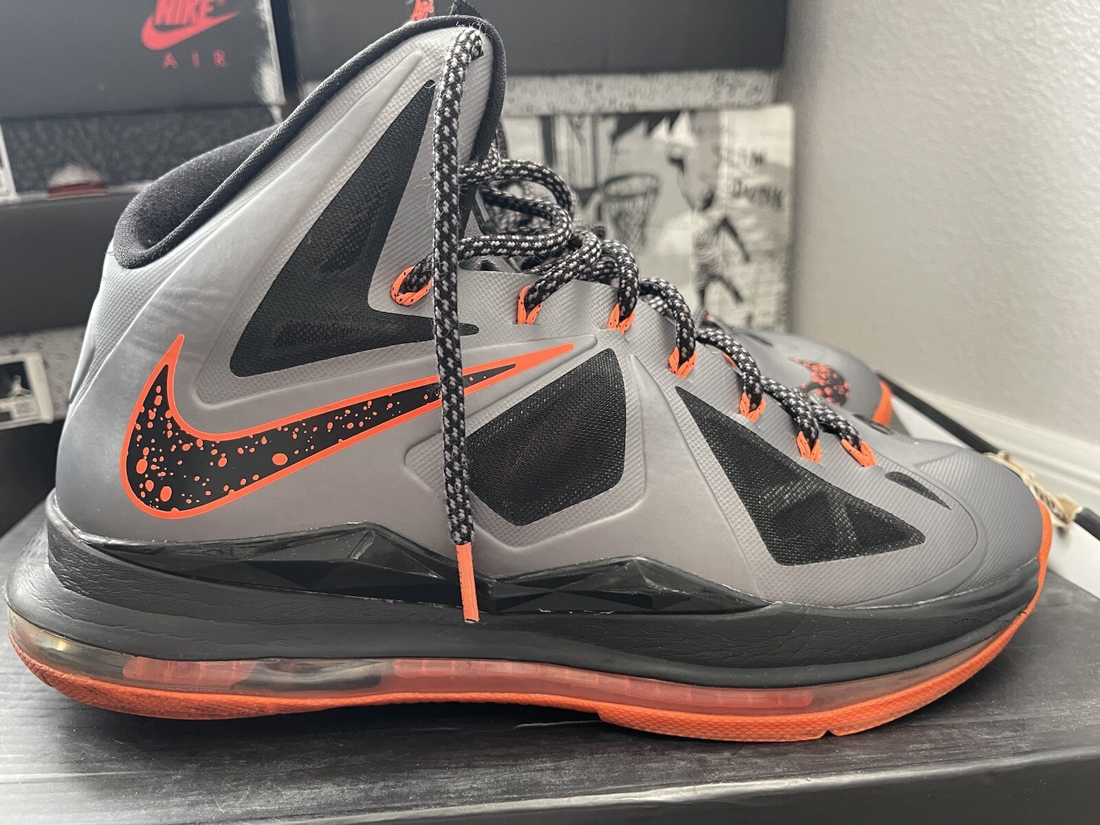 Size 10 – Nike LeBron 10 Lava 2012