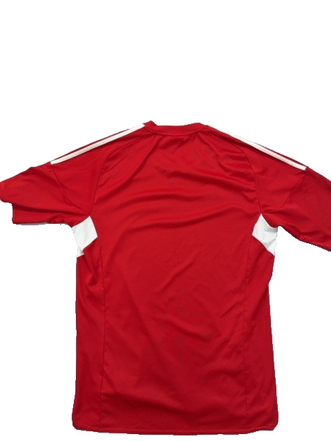 Adidas Jersey Red Soccer Climalite L Athletic Fit Moisture Wicking