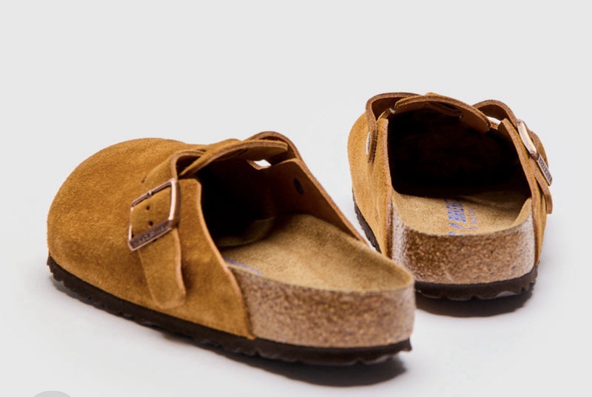 Birkenstock Boston Suede Mink Buckle Women’s 8.5/39 Excellent pre owned