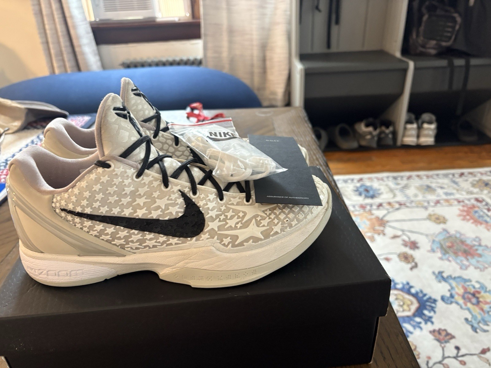 Nike Zoom Kobe 6 Protro All-Star Sail/Black Low Top Basketball FQ3546-100