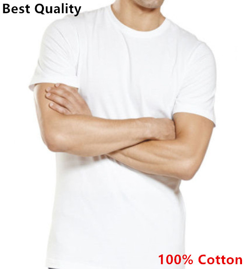 3-12-Pack V/Crew-Neck For Men’s 100% Cotton Tagless T-Shirt Undershirt Tee White