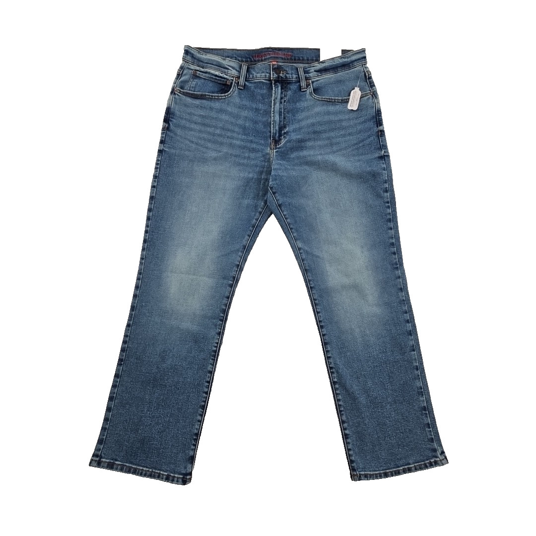 Lucky Brand 223 Straight Jeans Men’s 38×30 Med Wash Stretch Denim Classic NEW