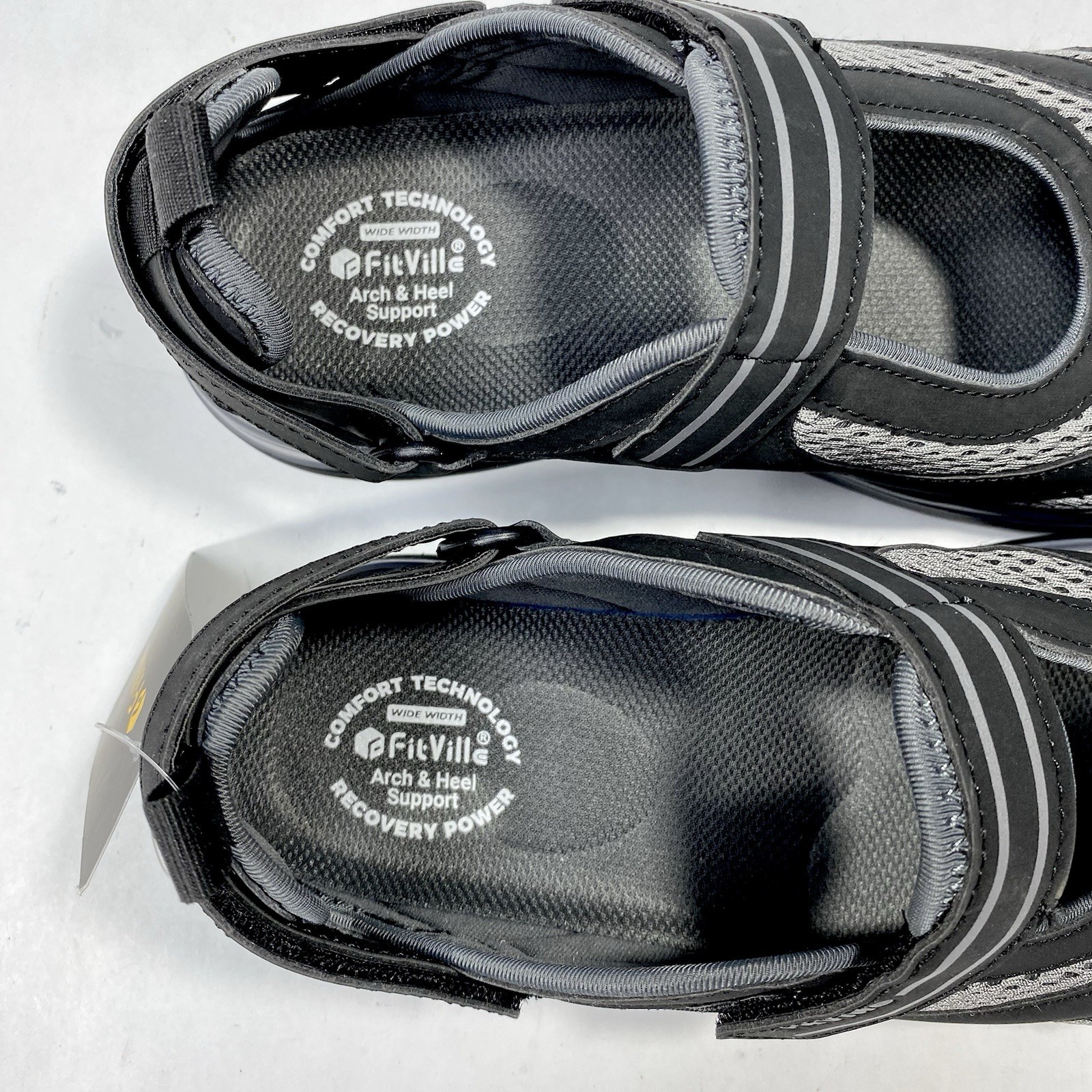 FitVille Women’s Extra Wide Diabetic Shoes Adjustable Casual Mary Jane 7EW