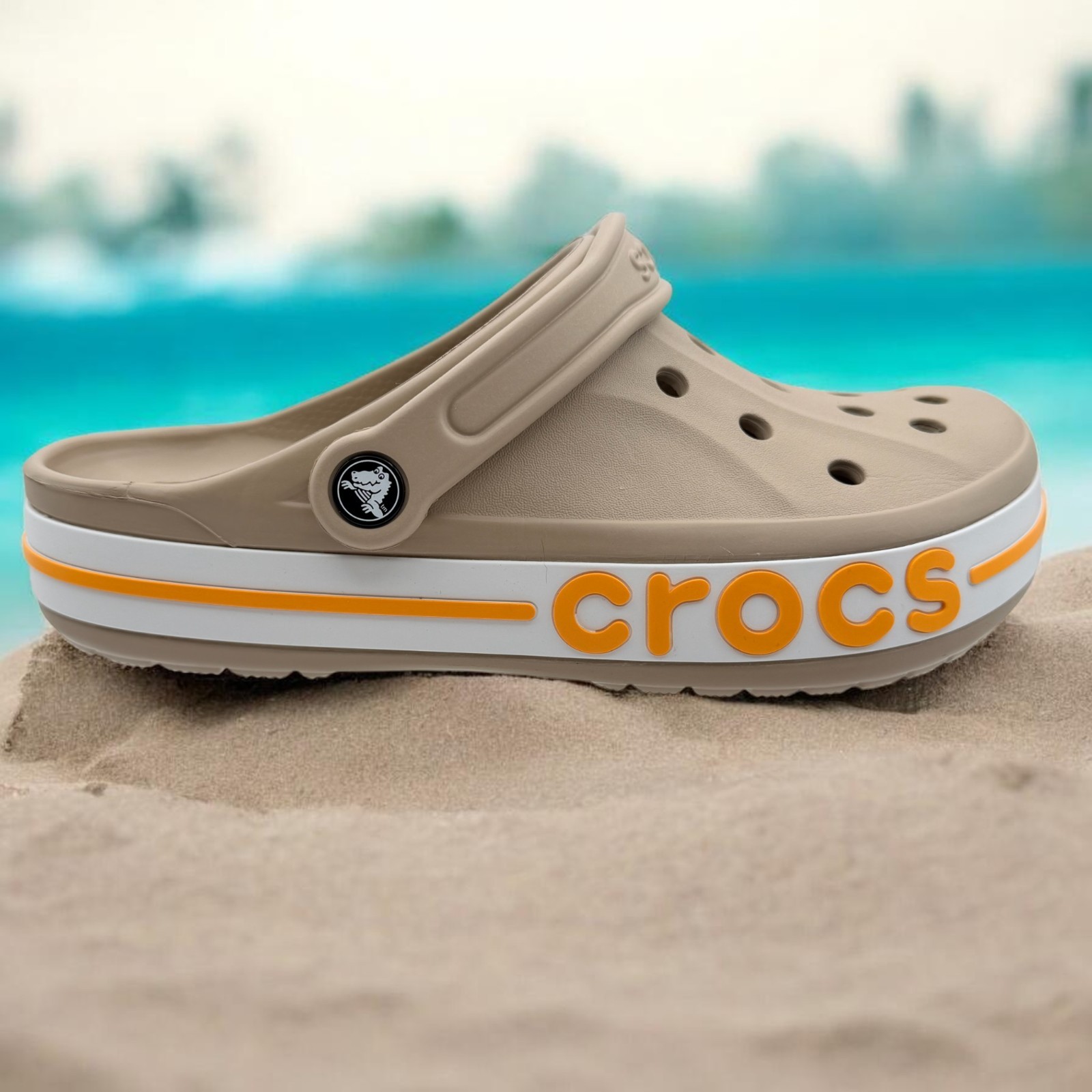 New Crocs Bayaband Clog Unisex 8 M 10 W Cobblestone 25SUCL205089_Z2V3 Ships Free