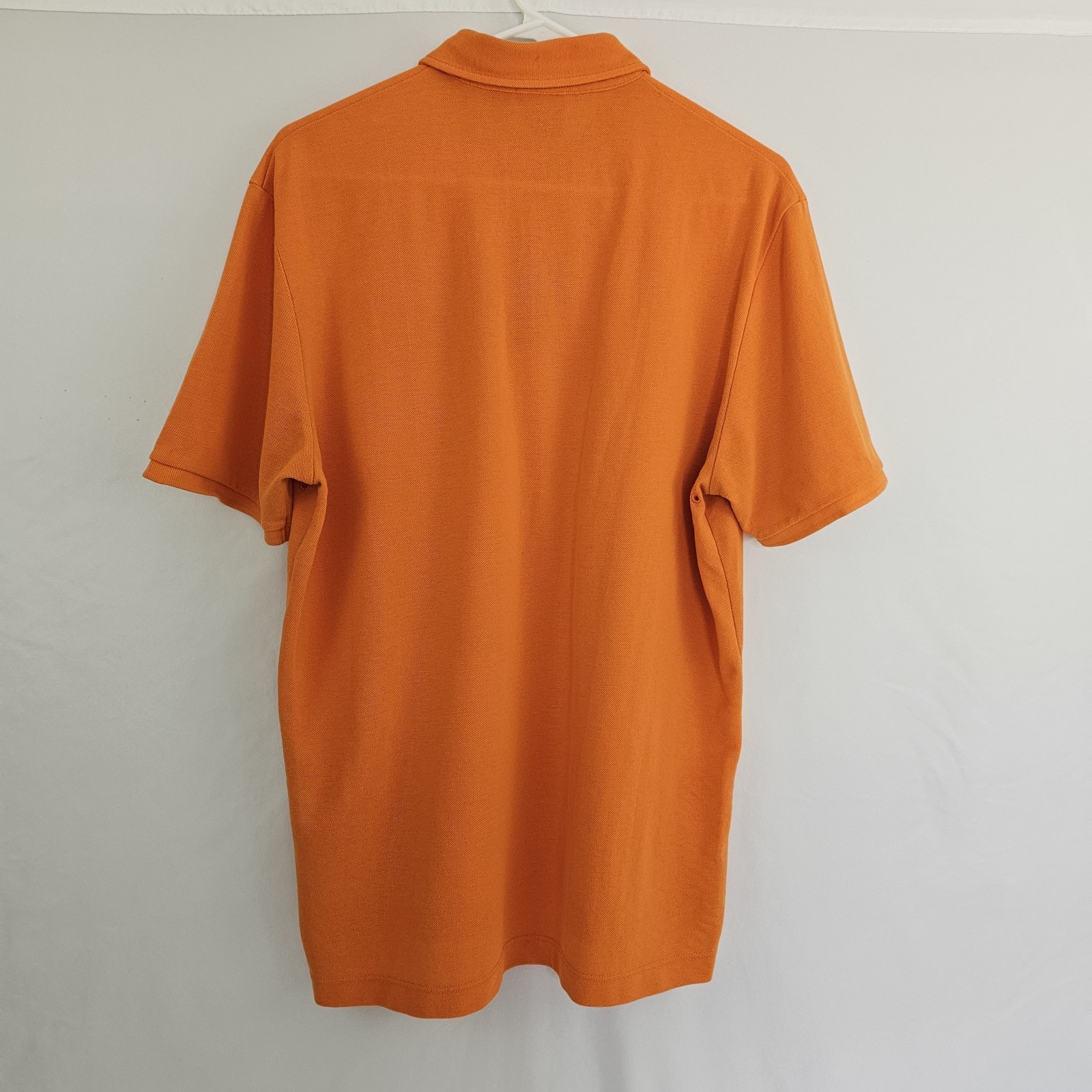 Victorinox Logo Polo Shirt Men’s Bright Orange Cotton Poly Tailored Fit Large