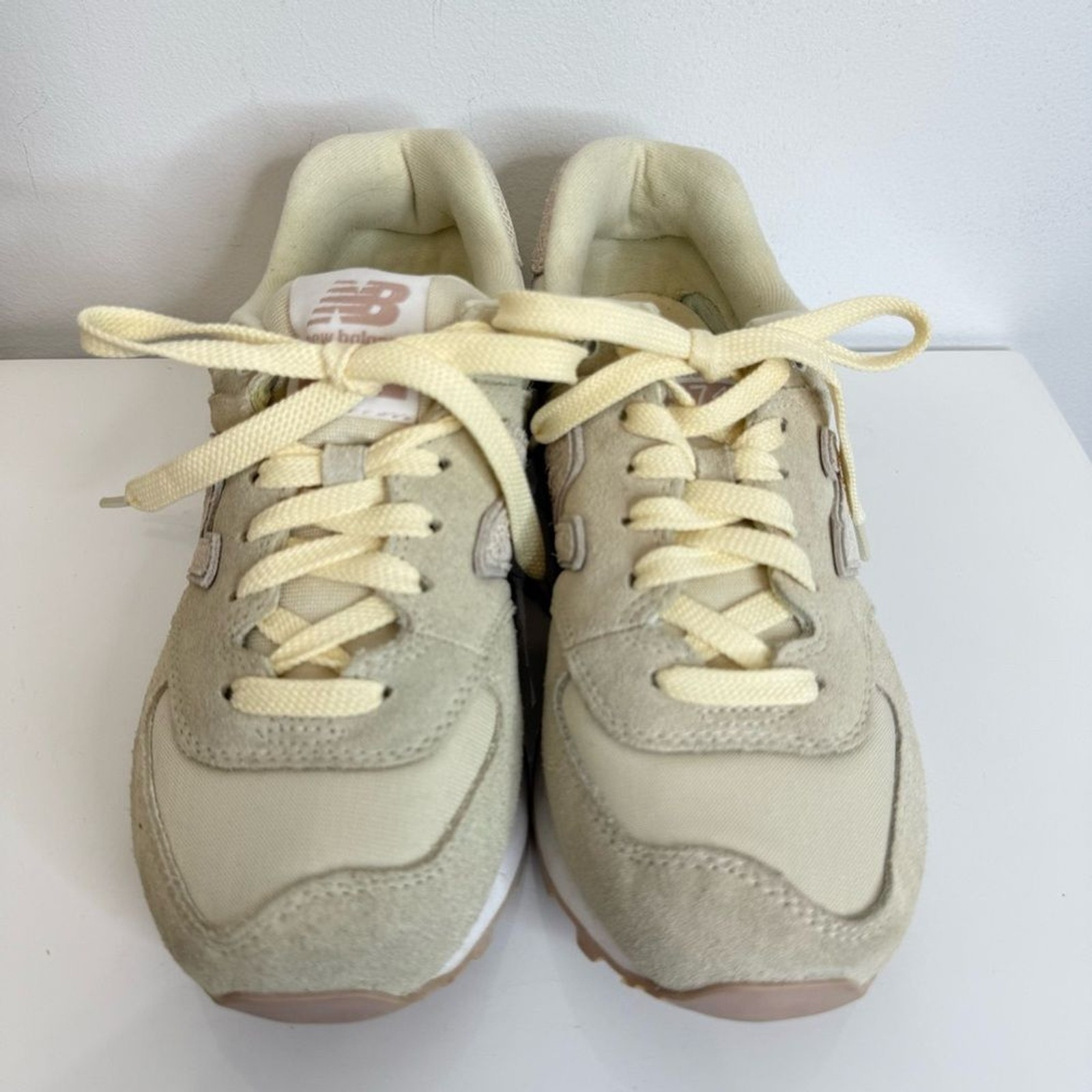New Balance 574 Suede Shattered Pearl Running Sneaker Women’s Size 6.5 WL574CIB