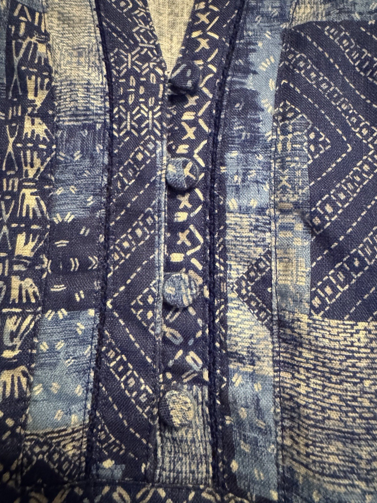NWT J. McLaughlin NYLEE SLEEVELESS LINEN DRESS Diamond Patch Blue, LARGE $198