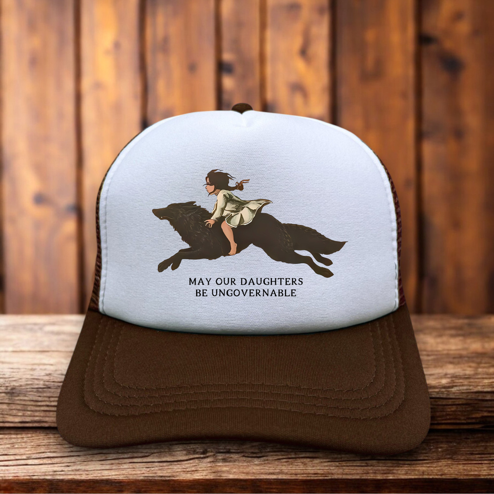 May Our Daughter’s Be Ungovernable Unisex Trucker Hat Brown Women’s Rights Cap