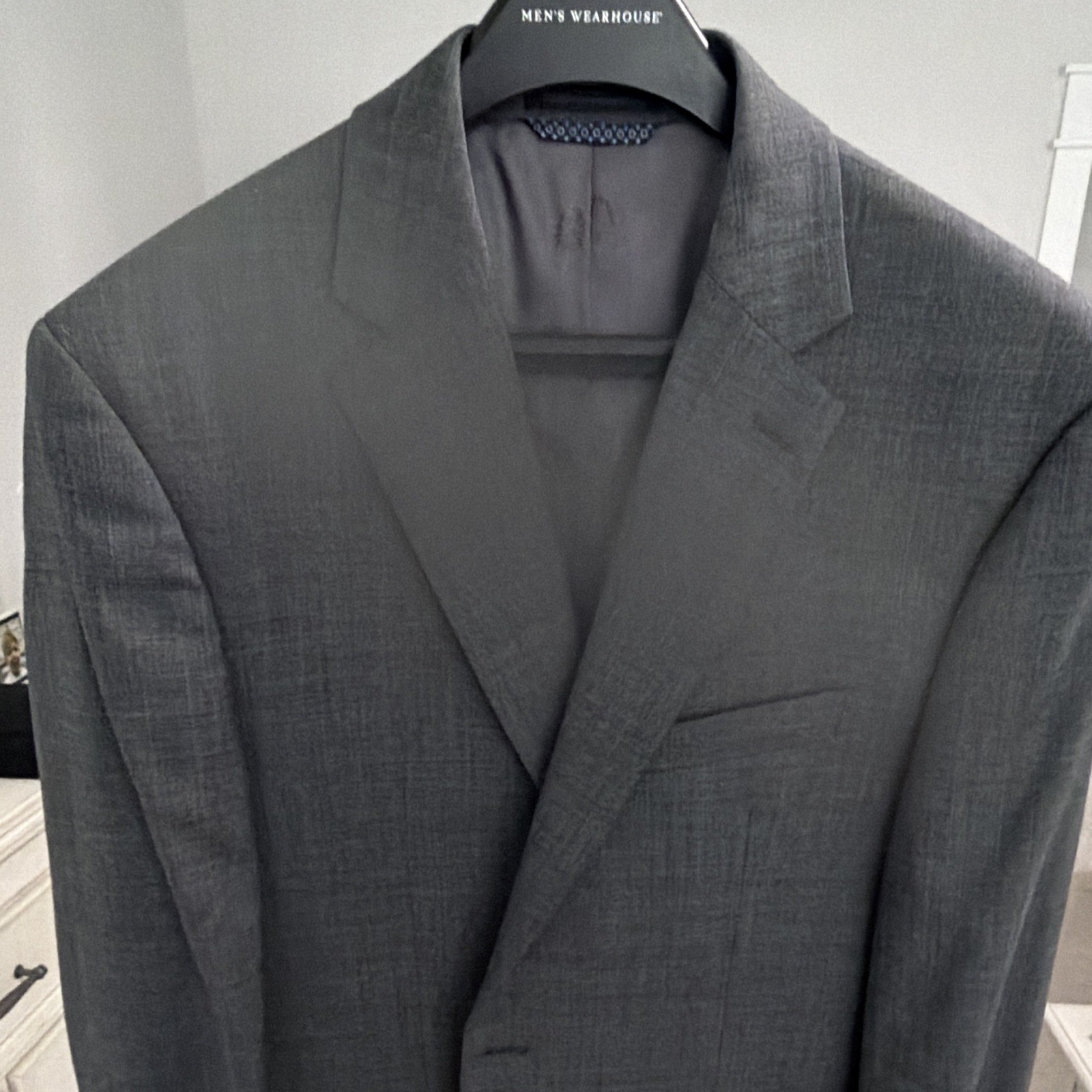 Lauren Ralph Lauren Men’s Gray Wool Suit Jacket 42R Classic Fit Notch Lapel