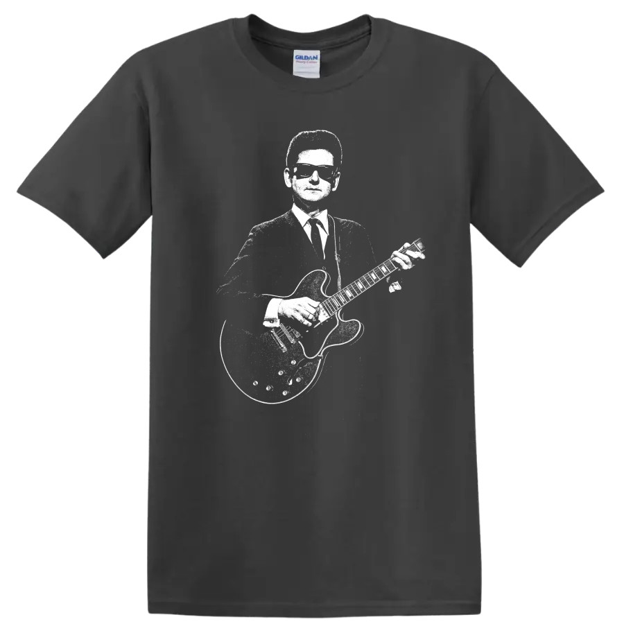 Roy Orbison T Shirt Rock Legend Guitar Singer Sunglasses Music Fan Concert Tee