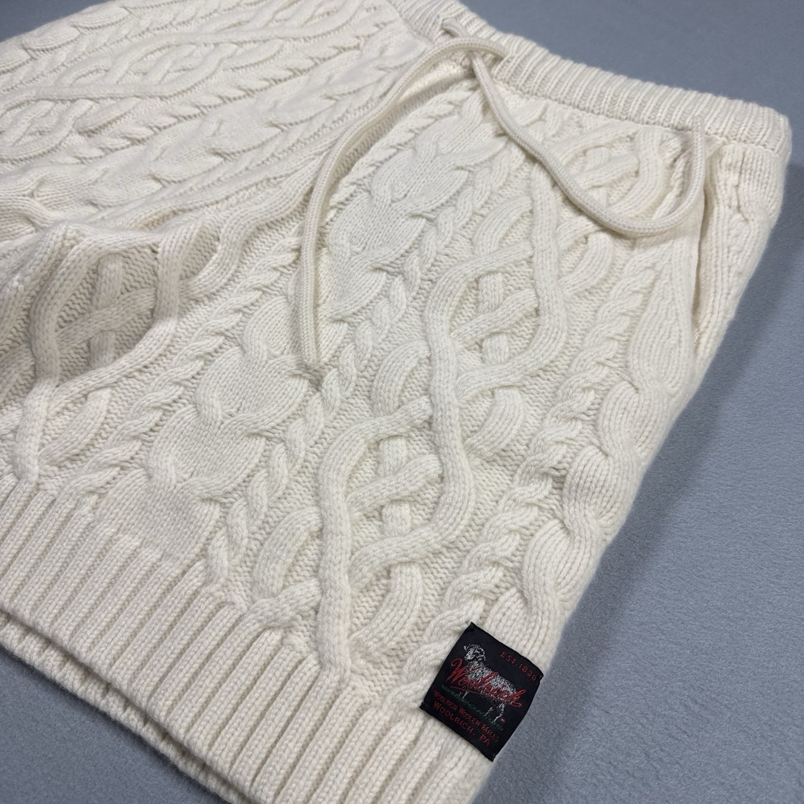 Todd Snyder Woolrich Cable Knit Shorts Sz XL 100% Merino Wool Cream NWT $428