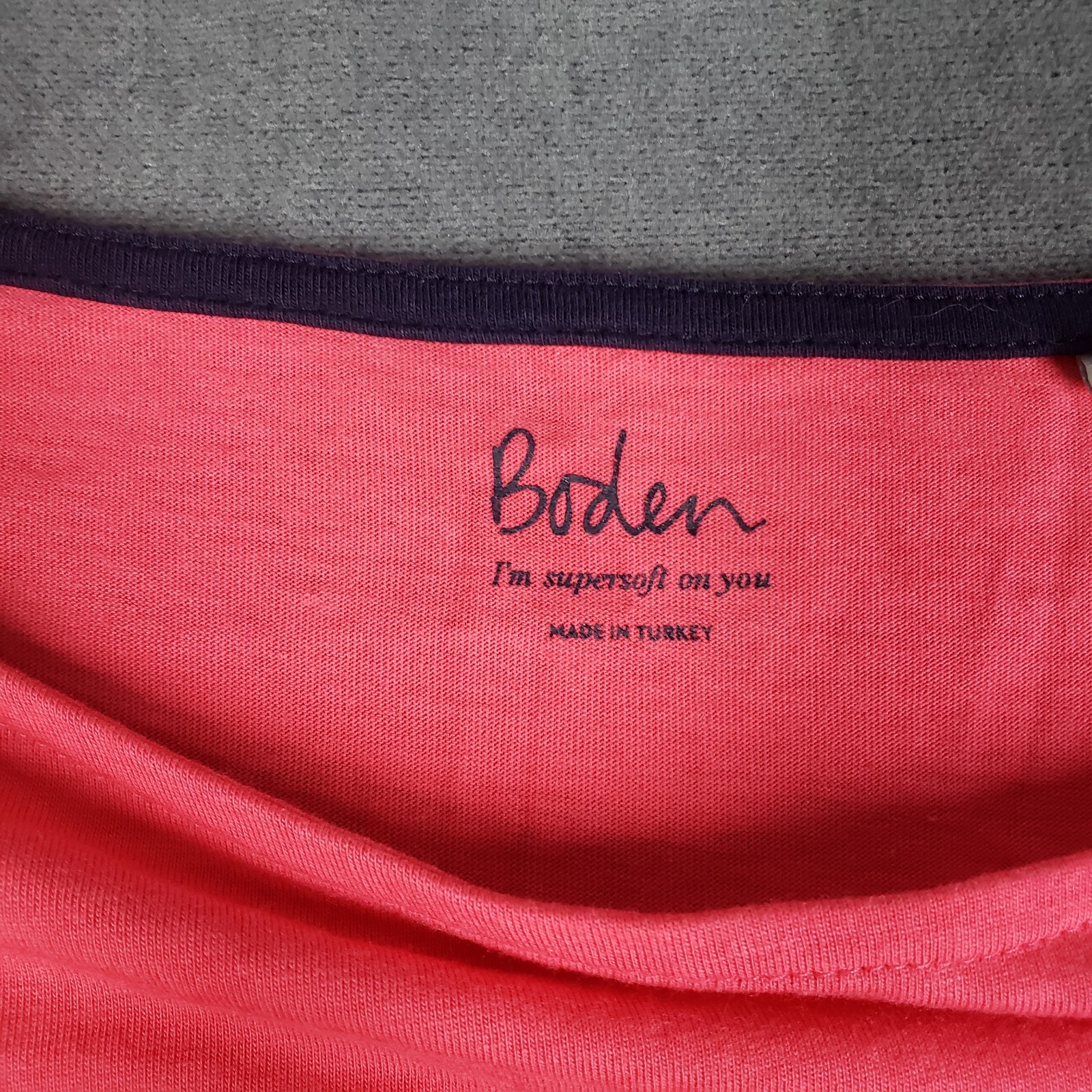 Boden Top Womens Size 14 Pink Super Soft Long Sleeve Elastic Cuff