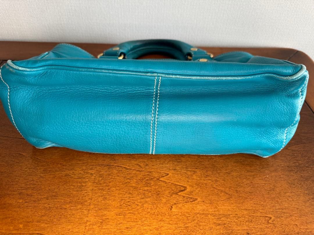 CELINE Boogie bag Handbag Blue Authentic From Japan