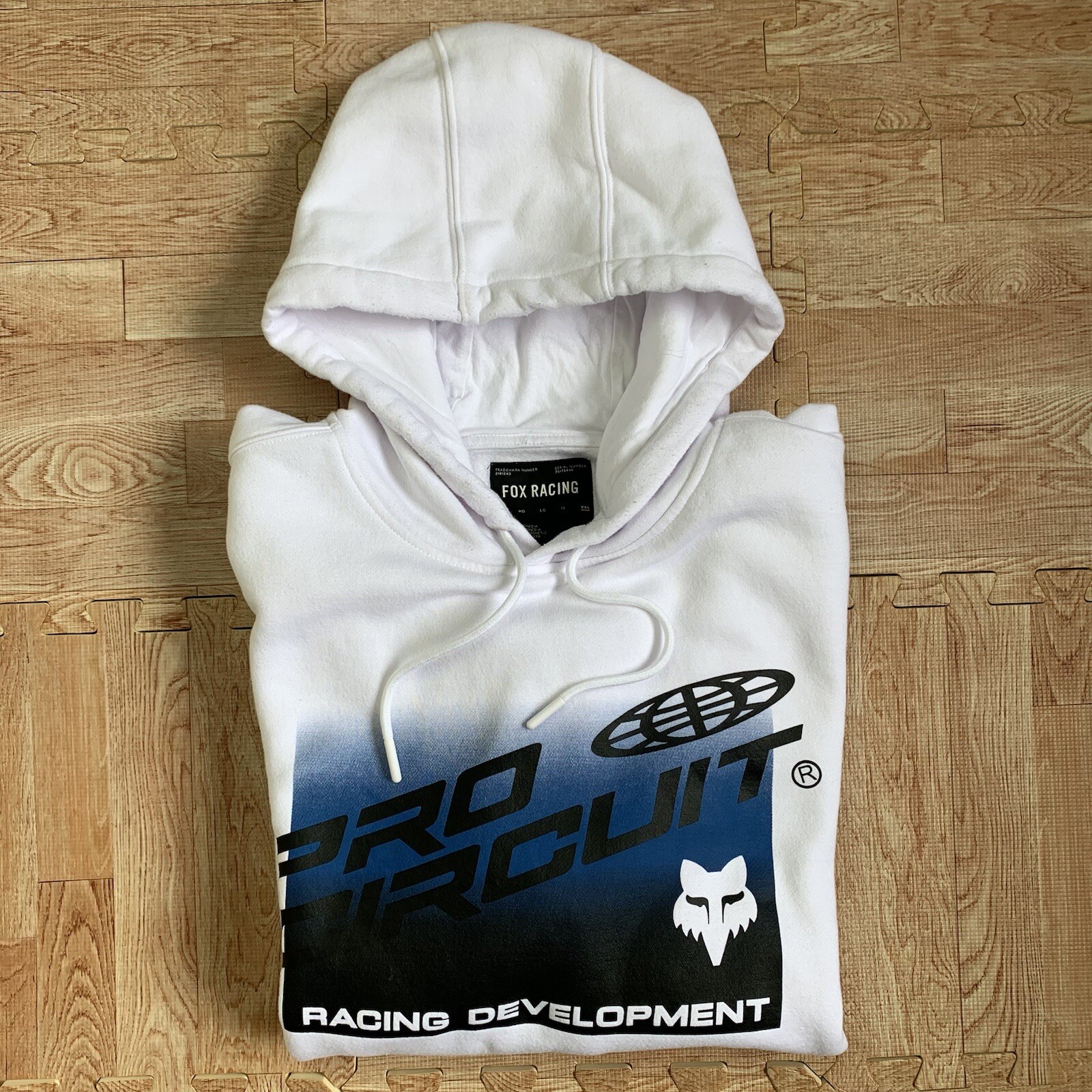 Fox Racing Development Foyl Pro Circuit Hoodie White XXL Sweatshirt Style 30572