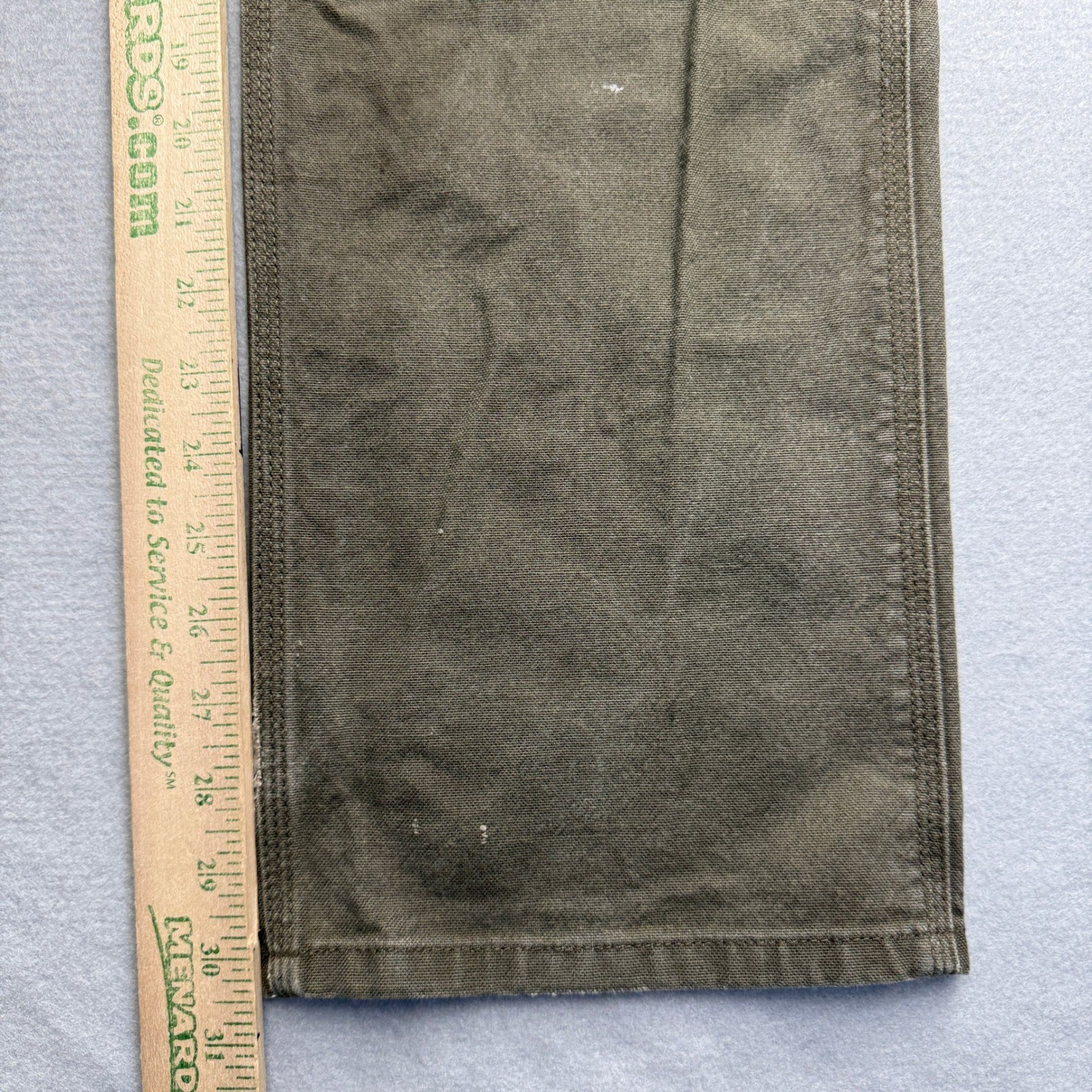 Carhartt Relaxed Fit Carpenter Pants Mens 31×32 Brown Distressed Canvas Workwear