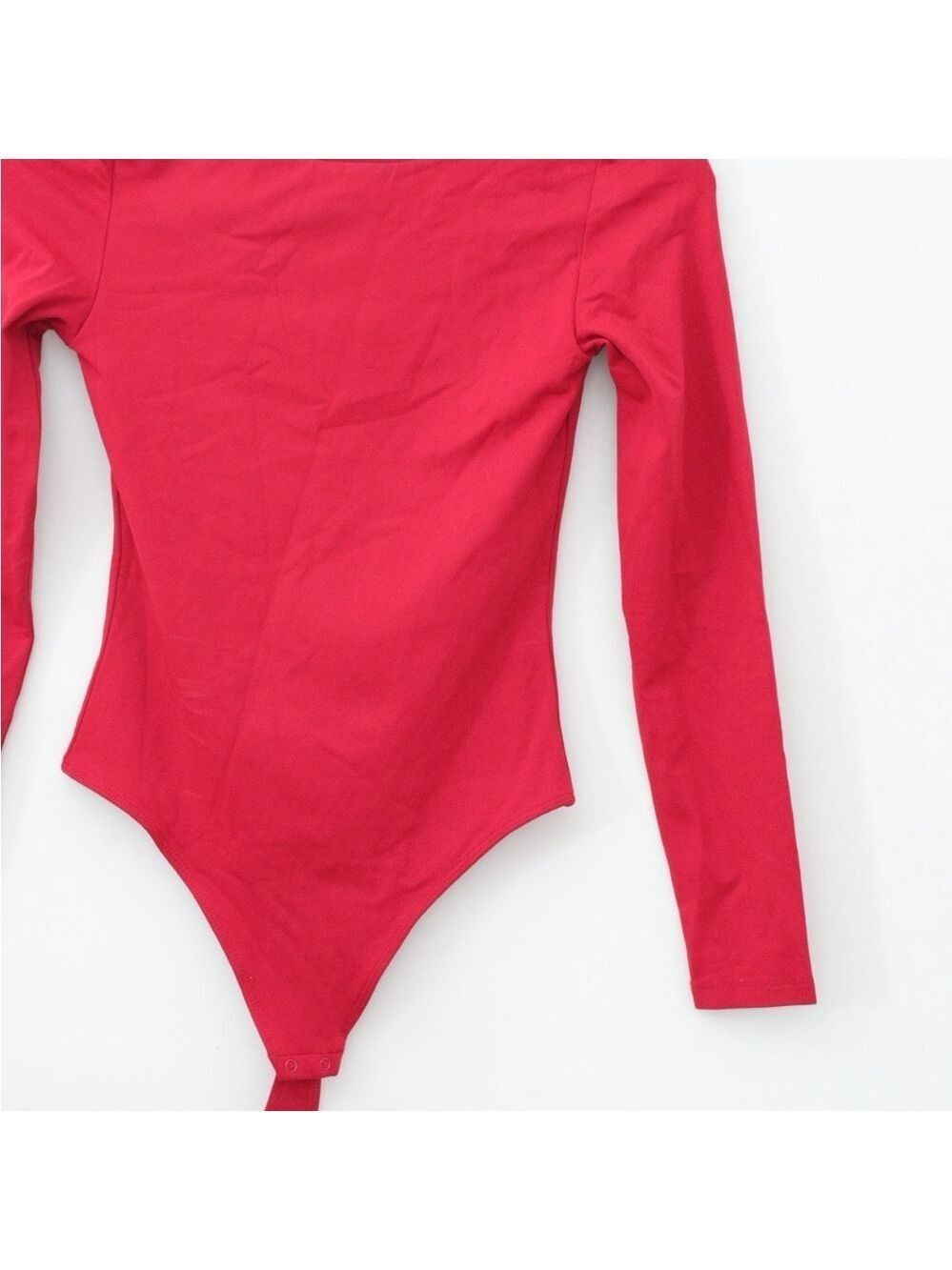 Babaton Contour Crew Neck Bodysuit Red Aritzia Sculpting Seamless Small 0447