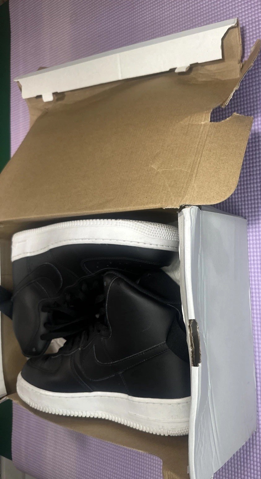 M Size 11 – Nike Air Force 1 High ‘07 Black/Black-White 315121 050 *Used* W/ BOX