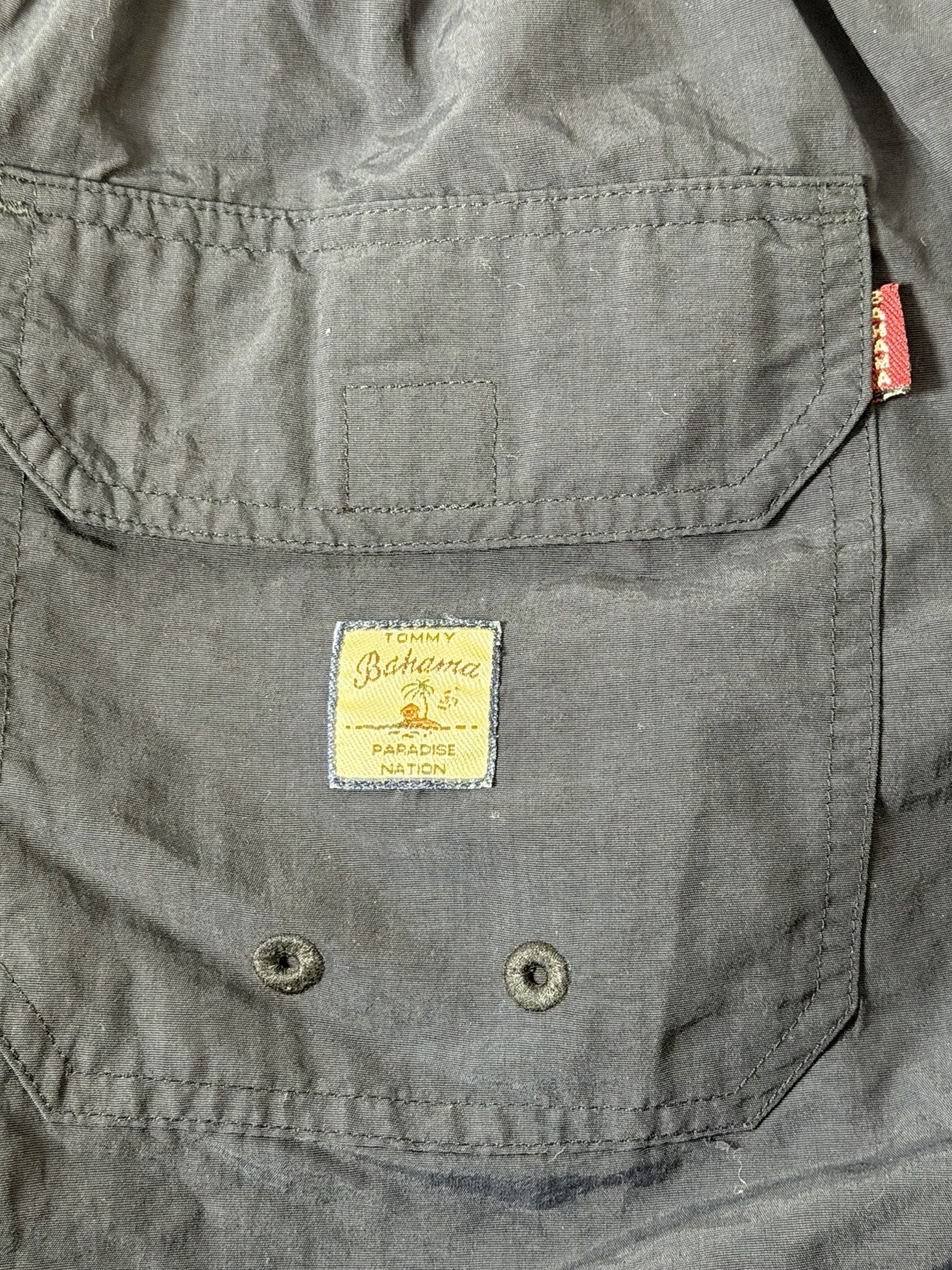 Tommy Bahama Relax Swim Trunks Mens 2XL Black Waistband Lining Fishing Trunks