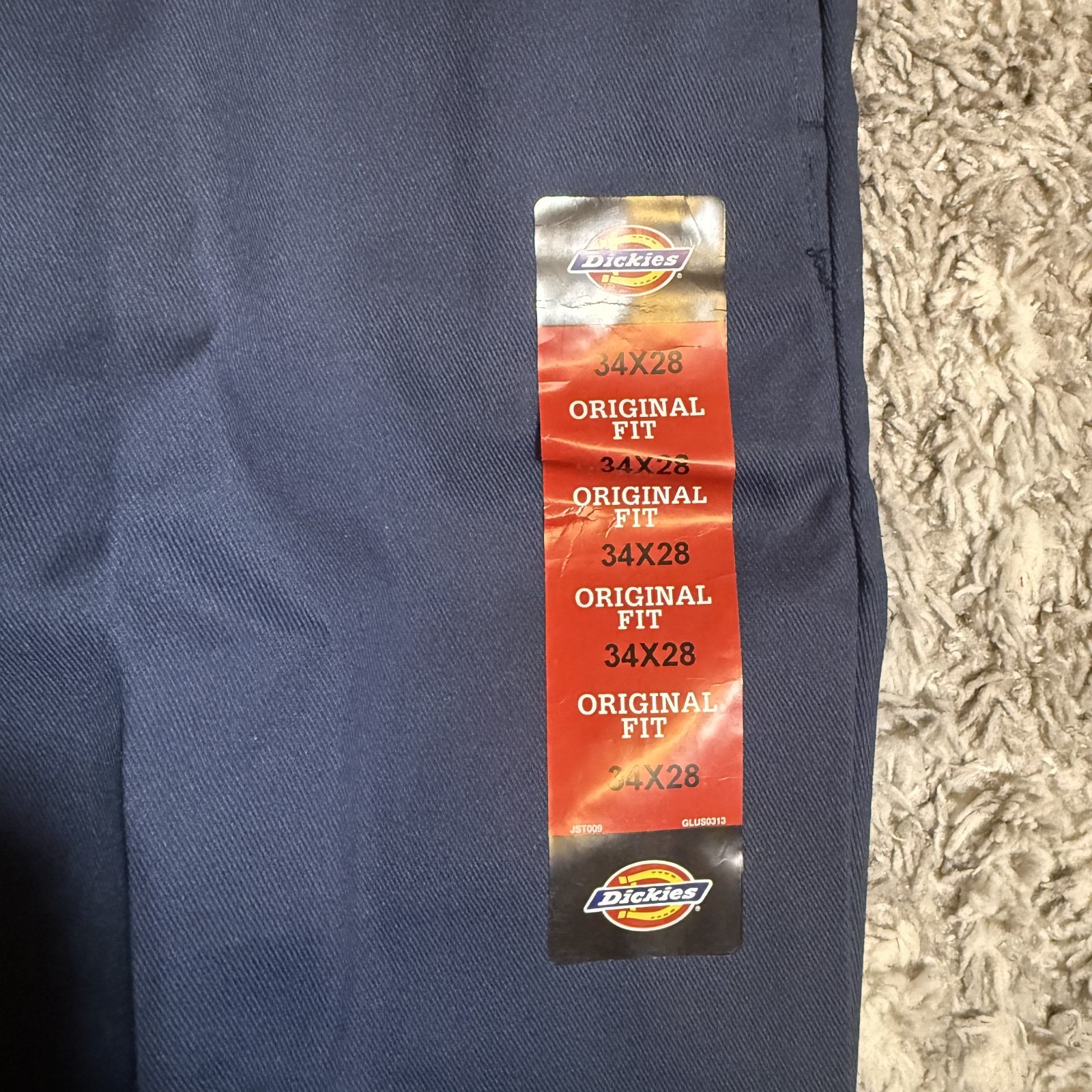 Dickies Men’s Original 874 Work Pants – Size 34×28, Navy