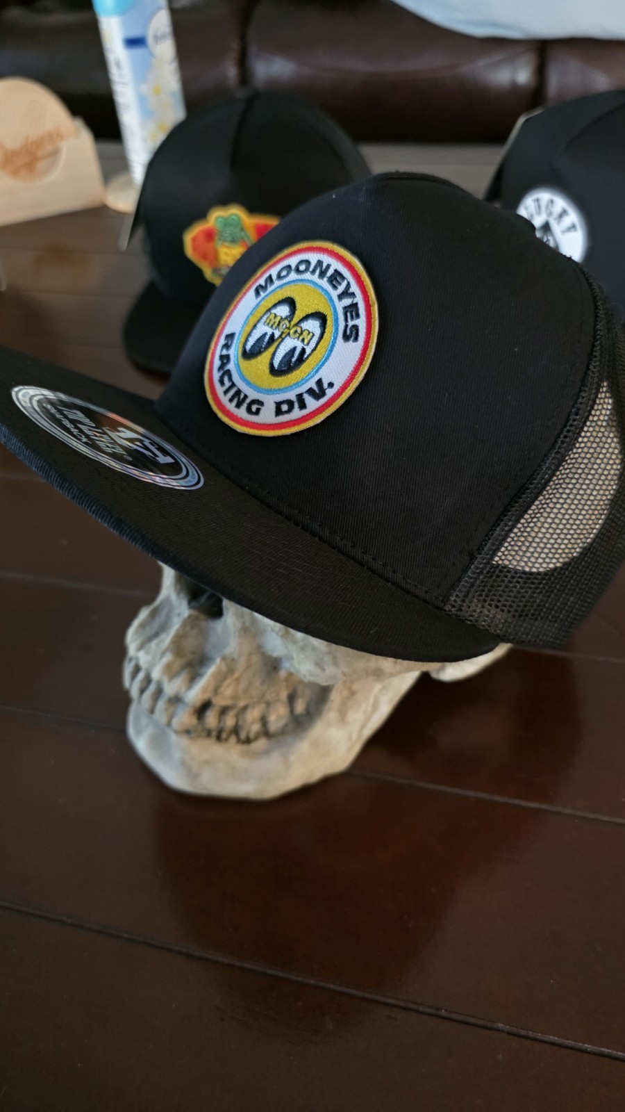 Mooneyes Racing Trucker Hat Mesh Hat Snapback By TOP LEVEL