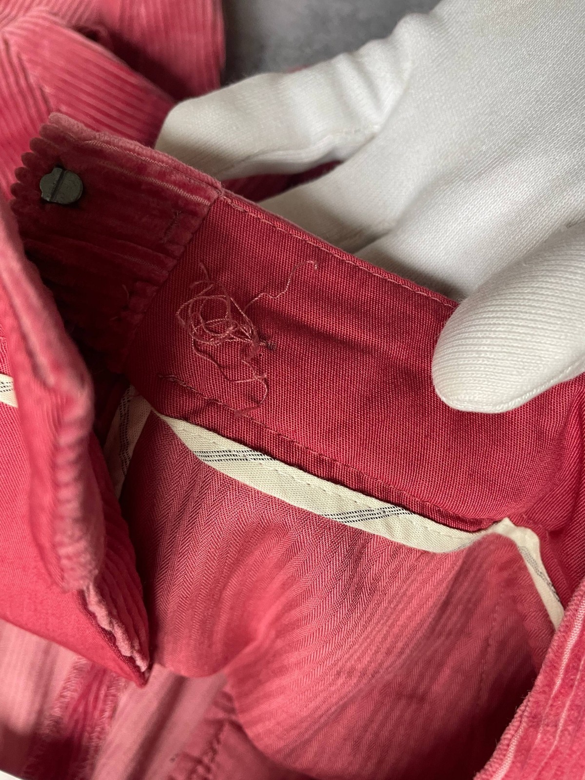 Weekend Max Mara Velvet Velour Slim Cigarette Fit Pink Pants Size M