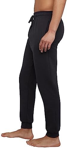 Men’s Pull On Pants Joggers, Ecosmart Fleece Sweatpants for Men, Lounge Pants