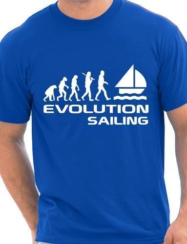 Evolution Of Sailing Watersports Mens T-Shirt Gift Size S-XXL
