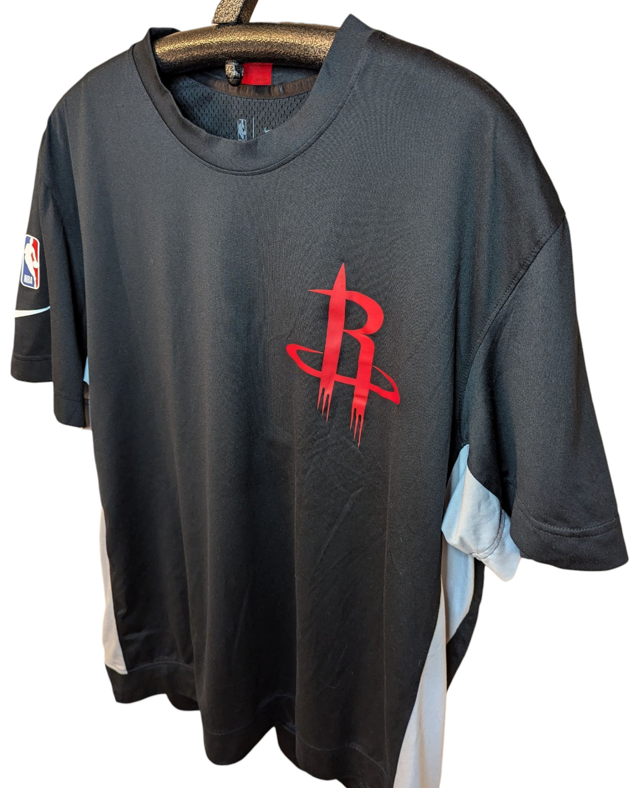 Nike HOUSTON ROCKET Shooting Shirt Mesh City Edition Mens XL Performance H-Town