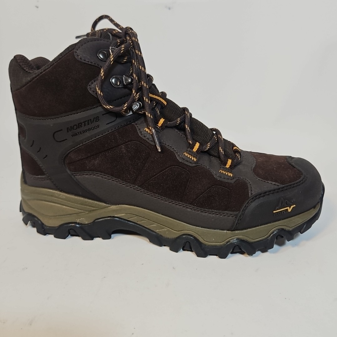 NORTIV8 Men’s Rugged Hiking Boots. Size 9(EUR 42, UK 8) Waterproof.