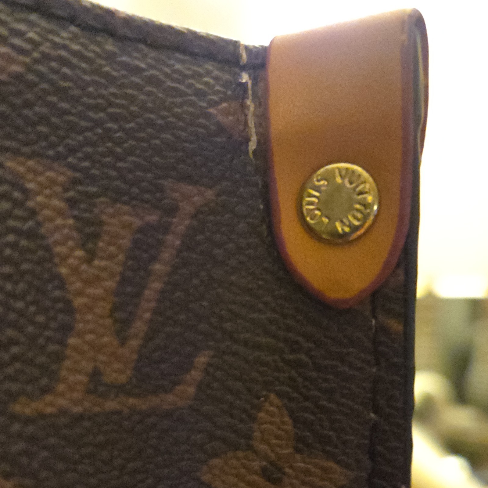 Louis Vuitton Monogram Tote Bag Mickey Mouse Print Brown Gold Hardware