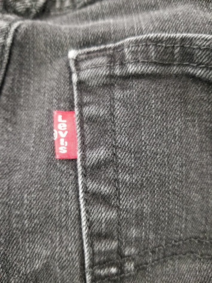 Levis 512 Jeans Men 36×29 Black Slim Tapered Fade Stretch Denim Dark Stonewash