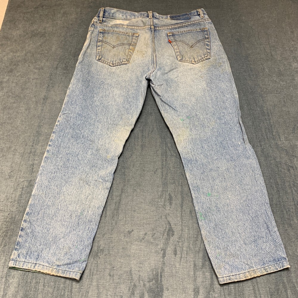 Vintage Levi’s Jeans Mens 35 28×36 Blue Denim Light Wash Everyday Wear Retro