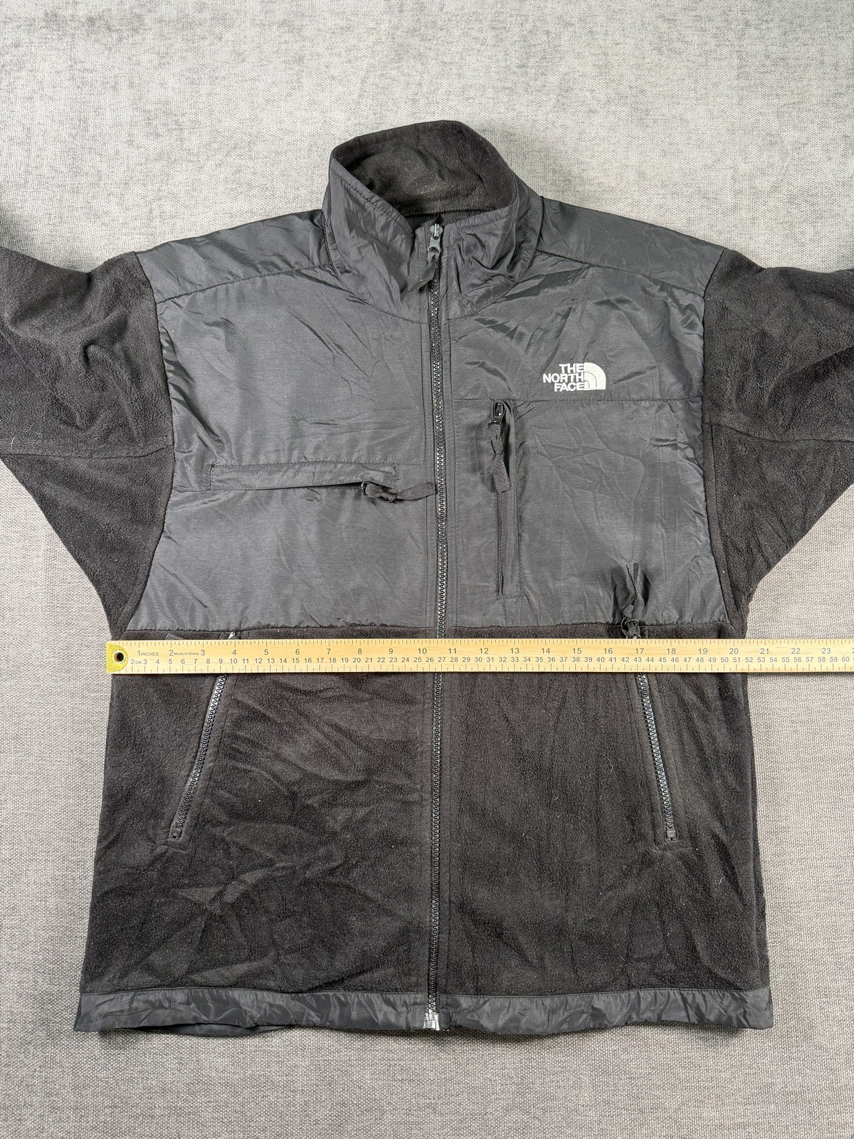 The North Face Men’s Medium Black Fleece Jacket with Nylon Panels
